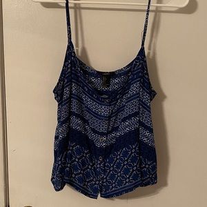 Blue Crop Tank